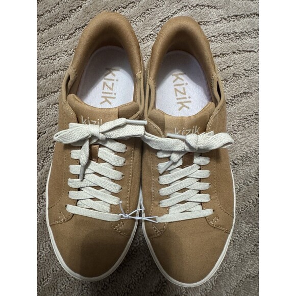 Kizik Irvine Maple Sugar Sneaker Unisex Men’s 4.5 Women’s 6 Brown Lace Pull On - Picture 1 of 8